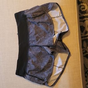 Lululemon speed up shorts, black and white, size 6